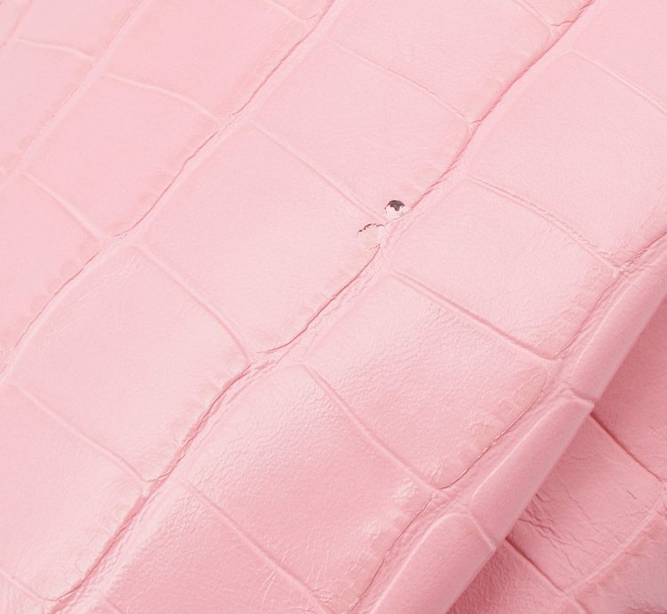 Balenciaga Pink Croc Embossed Leather Small Le Cagole Shoulder Bag