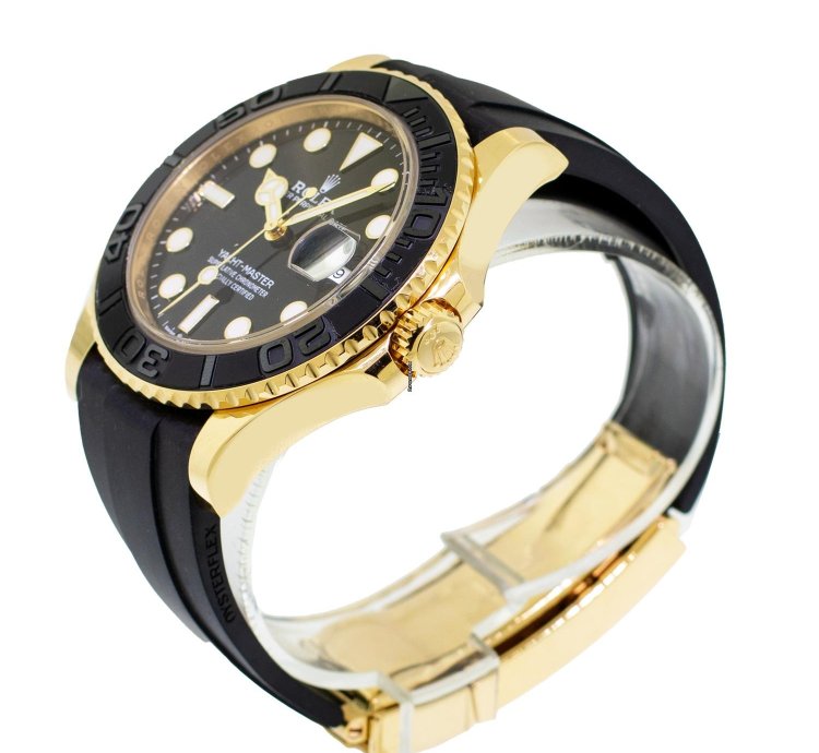 Rolex Yacht-master 42 42mm Yellow Gold Black Dial Black Bezel 226658