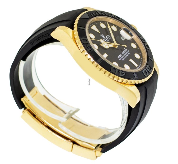 Rolex Yacht-master 42 42mm Yellow Gold Black Dial Black Bezel 226658