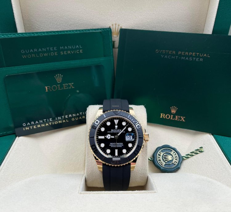 Rolex Yacht-master 42 42mm Yellow Gold Oysterflex 226658 Unworn 2024