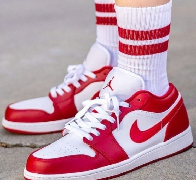 Nike Air Jordan 1 Low Gym Red Basketball Sneakers