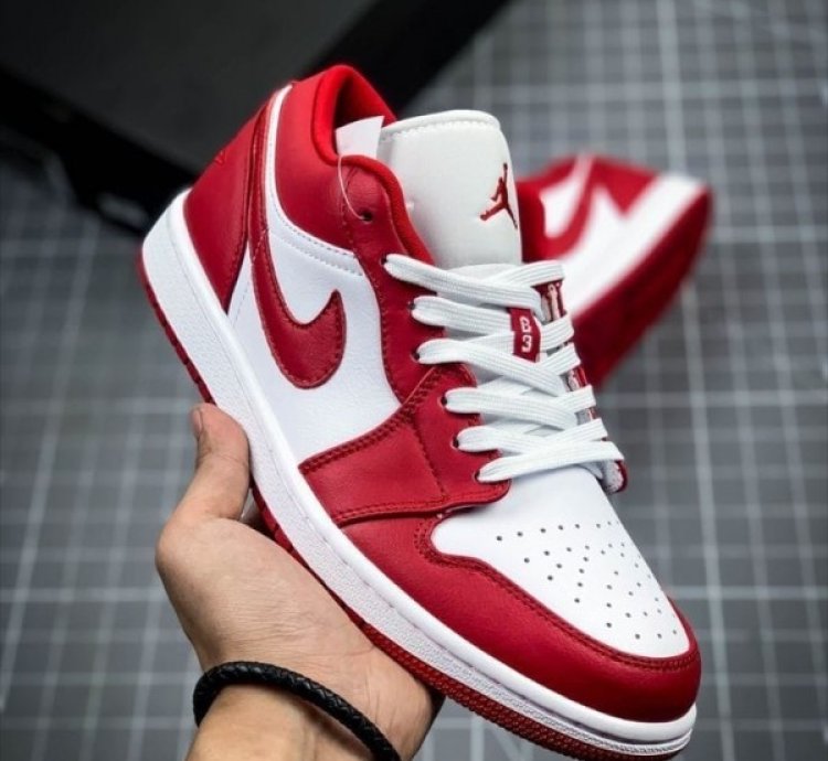 Nike Air Jordan 1 Low Gym Red Basketball Sneakers