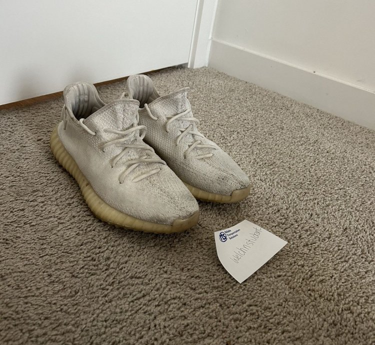 Triple White Yeezy 350