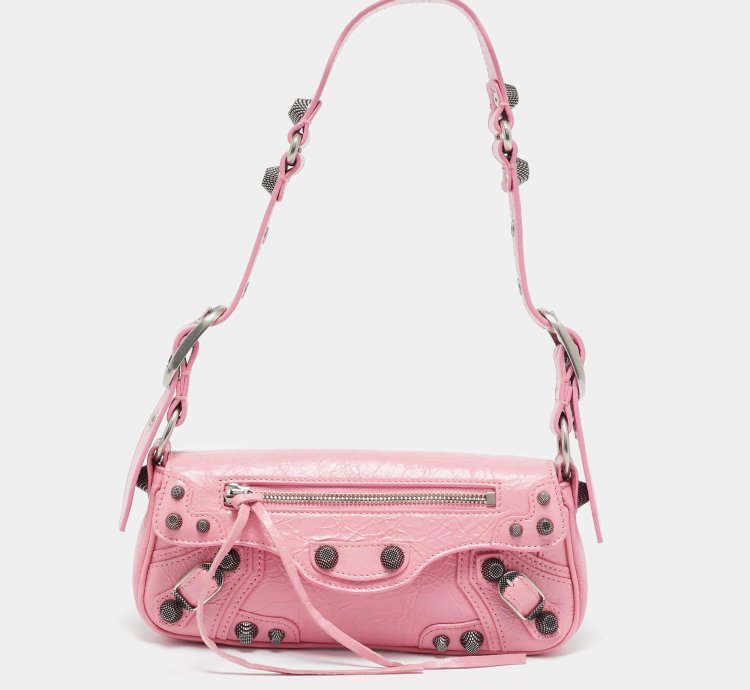 Balenciaga Pink Leather Le Cagole Sling Bag