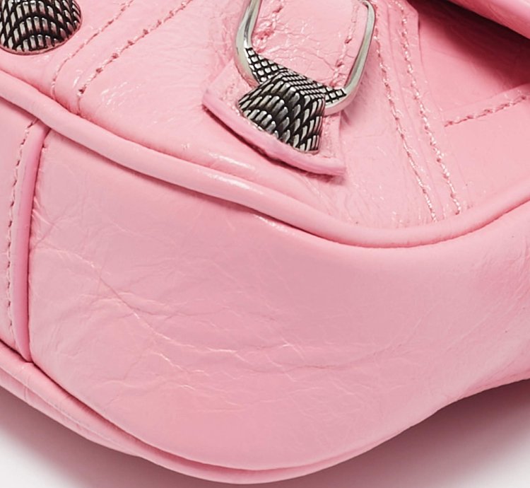 Balenciaga Pink Leather Le Cagole Sling Bag