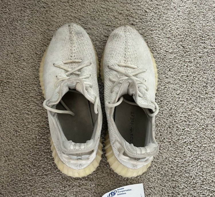 Triple White Yeezy 350