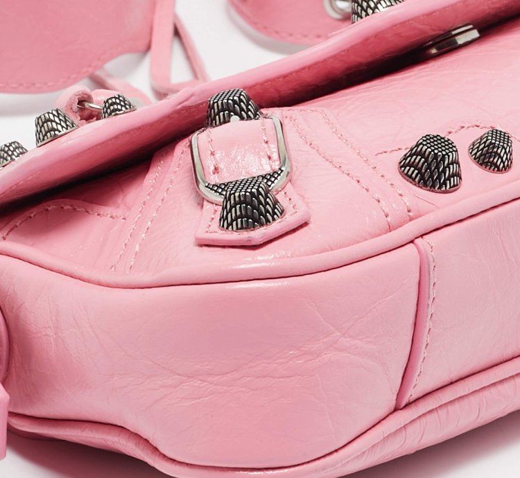 Balenciaga Pink Leather Le Cagole Sling Bag