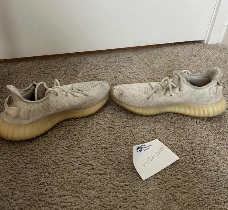 Triple White Yeezy 350