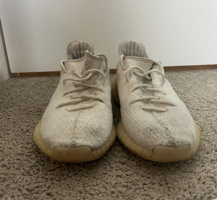 Triple White Yeezy 350