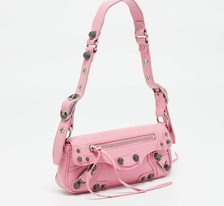 Balenciaga Pink Leather Le Cagole Sling Bag