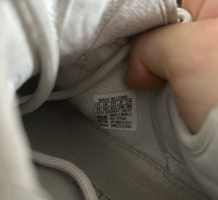 Triple White Yeezy 350