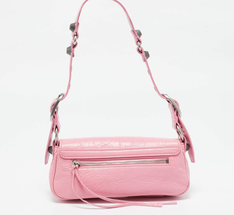 Balenciaga Pink Leather Le Cagole Sling Bag