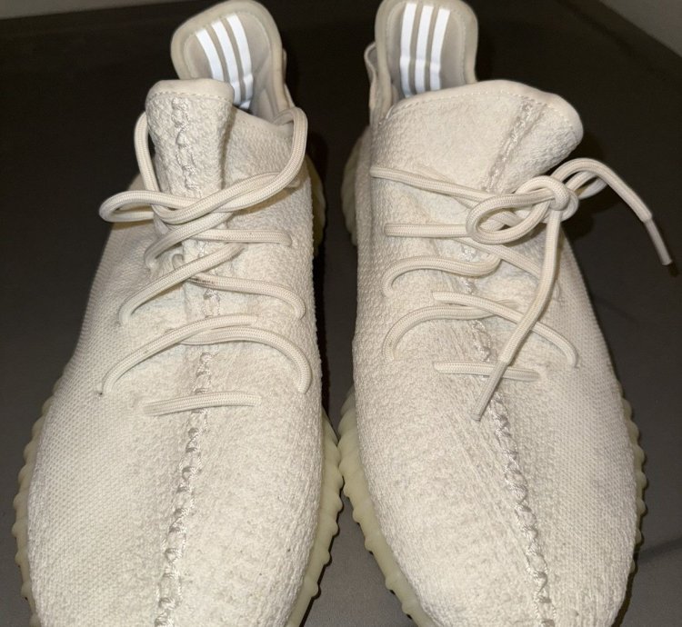 Triple White Yeezy 350 V2 Size 12