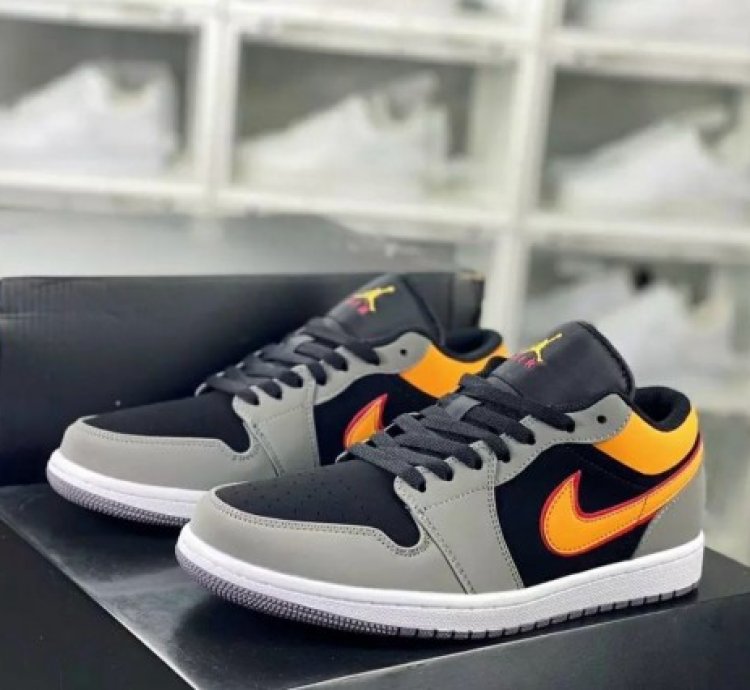 Nike Air Jordan 1 Low Se Vivid Orange Basketball Sneakers