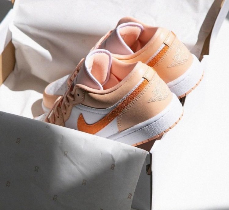 Nike Air Jordan 1 Low Sunset Haze Basketball Sneakers