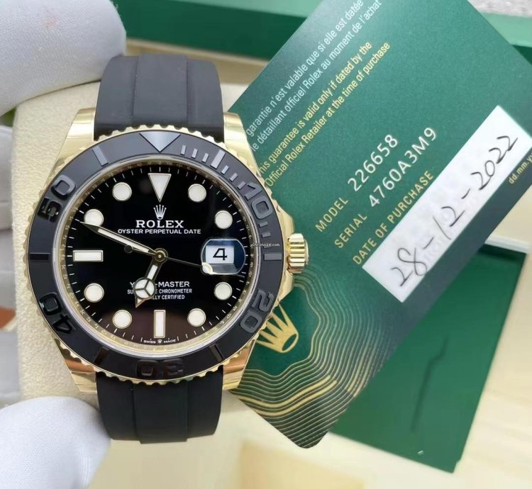 Rolex Yacht-master 42 Black Dial 18k Ref 226658 Unworn Complete 2022