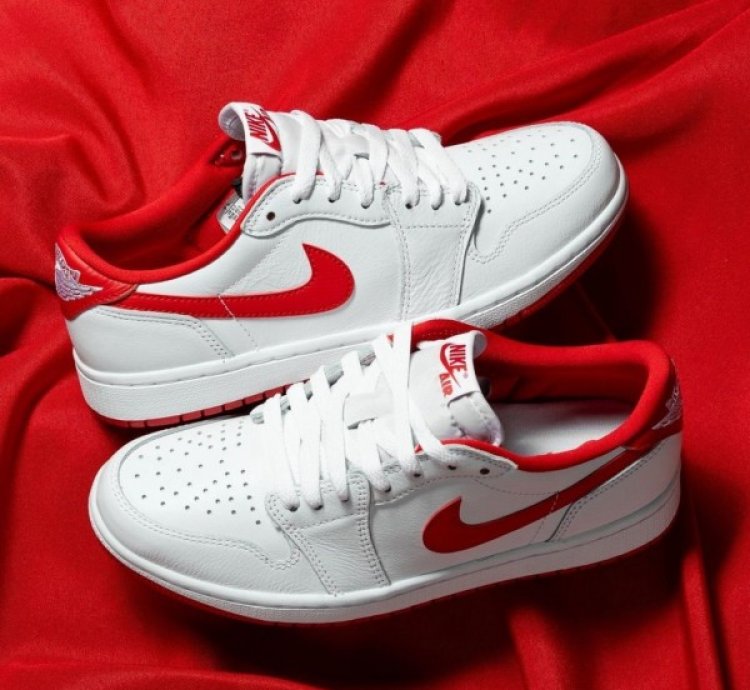 Nike Air Jordan 1 Low University Red Basketball Sneakers