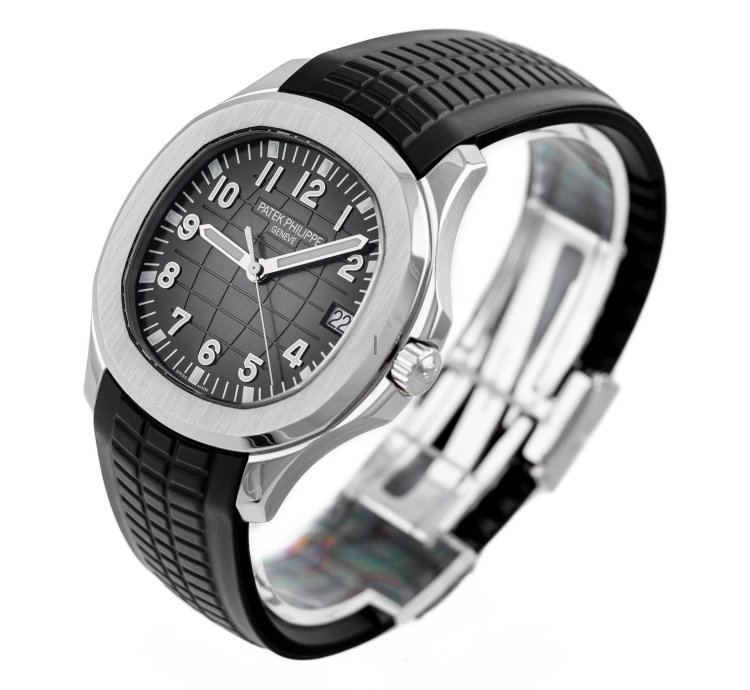 Patek Philippe Aquanaut Steel Black Grey Dial Rubber Strap Ref 5167a-001 Full Set