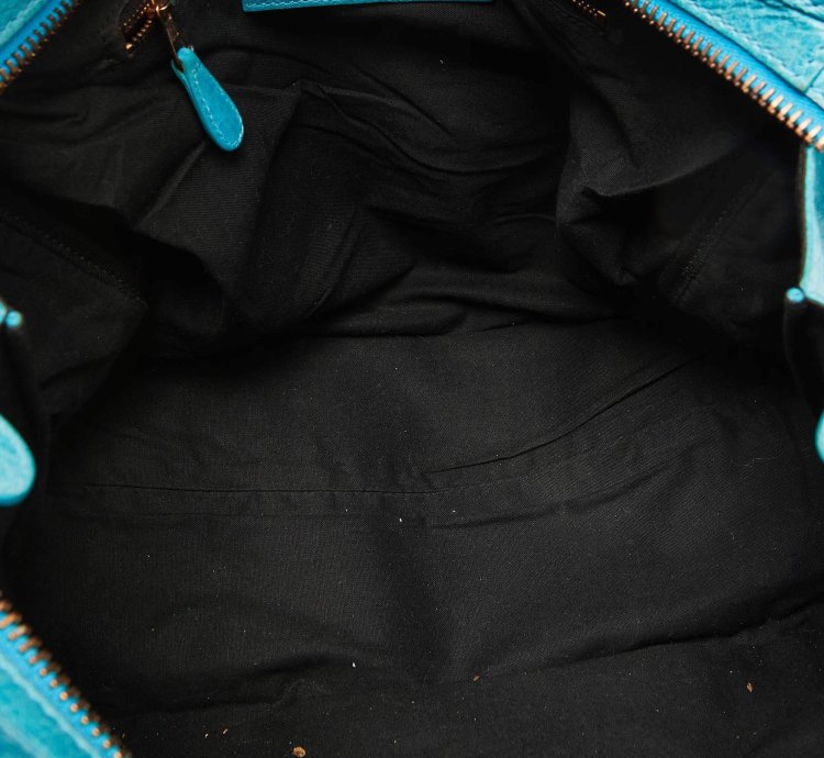 Balenciaga Sky Blue Leather Giant 21 Rose Gold Hardware Rtt Bag