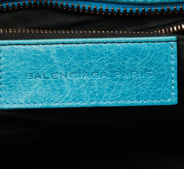 Balenciaga Sky Blue Leather Giant 21 Rose Gold Hardware Rtt Bag