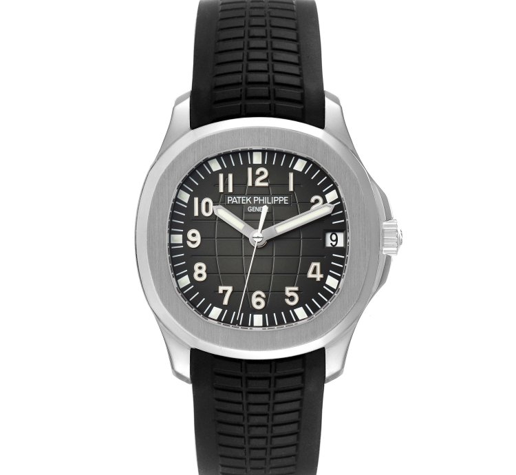 Patek Philippe Aquanaut Steel Rubber Strap Mens Watch 5165a