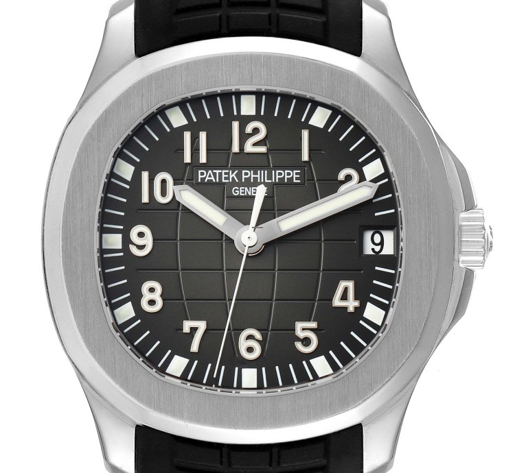 Patek Philippe Aquanaut Steel Rubber Strap Mens Watch 5165a