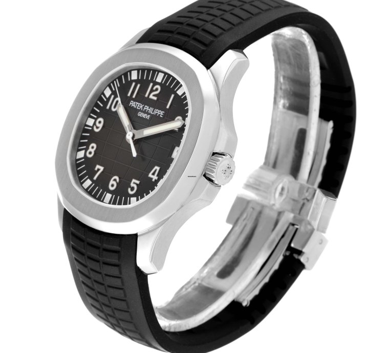 Patek Philippe Aquanaut Steel Rubber Strap Mens Watch 5165a