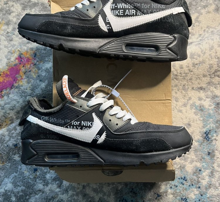 Off White Nike Air Max 90 The Ten Black Size 9