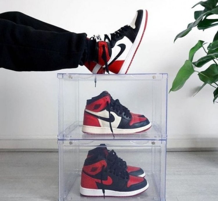 Nike Air Jordan 1 Red Toe Basketball Sneakers Semi Ua