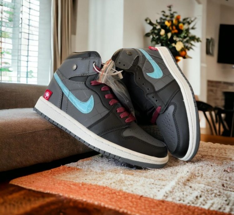 Nike Air Jordan 1 X Marvel Thor Edition Black Grey Basketball Sneakers