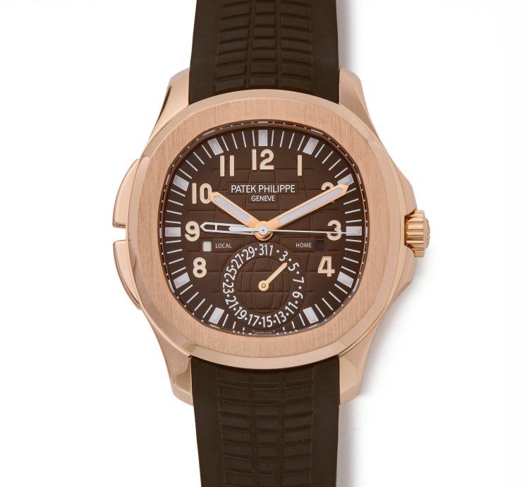Patek Philippe Aquanaut Travel Time 18k Rose Gold 5164r-001 - Ats-w000024