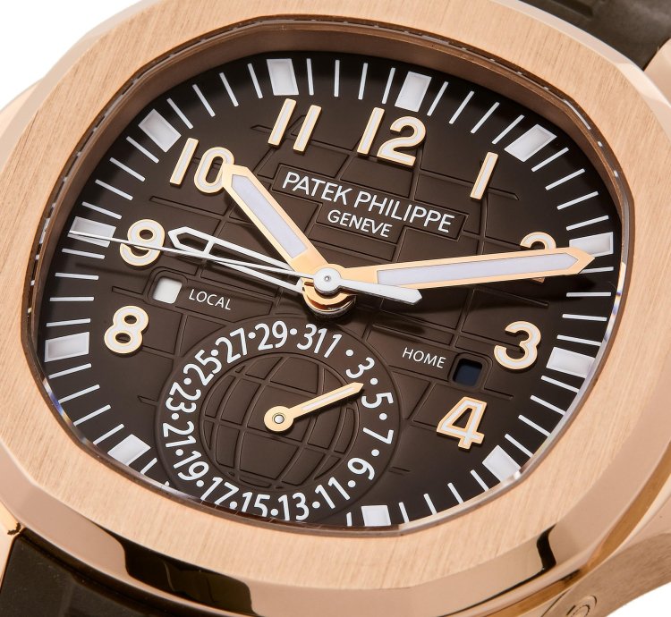 Patek Philippe Aquanaut Travel Time 18k Rose Gold 5164r-001 - Ats-w000024