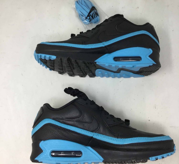 Undefeated Air Max 90 Black Blue Fury