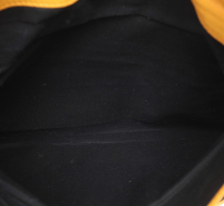 Balenciaga Yellow Leather Classic Giant 12 Hardware Envelope Clutch