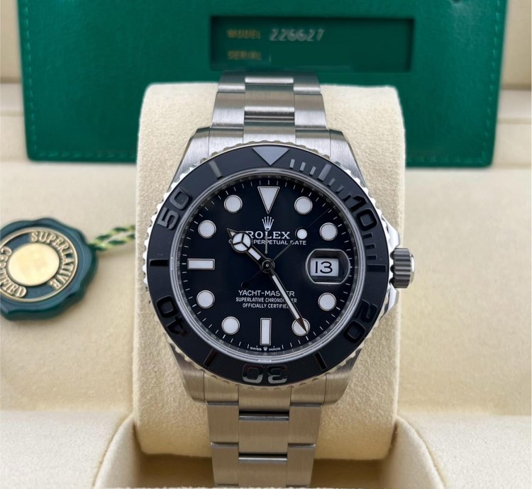 Rolex Yacht-master 42 In Stock 2025 Yacht-master 42 Black Dial 226627 Titanium Bracelet