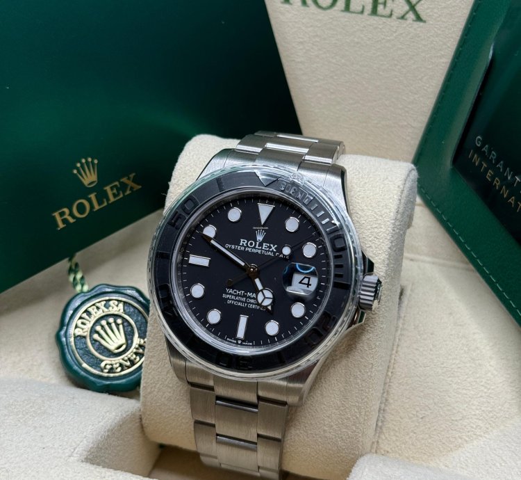 Rolex Yacht-master 42 New 2024 Black Dial Black Bezel Titanium Oyster Bracelet