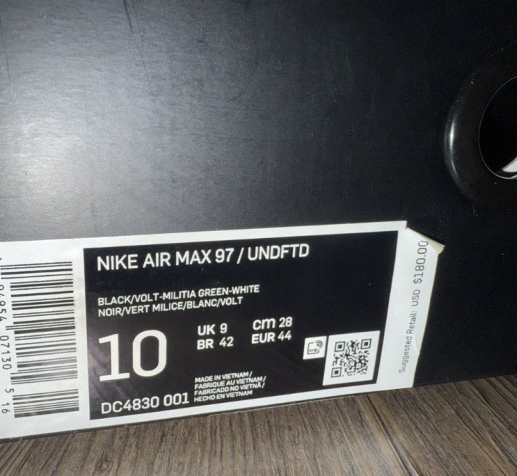 Undefeated Nike Air Max 97