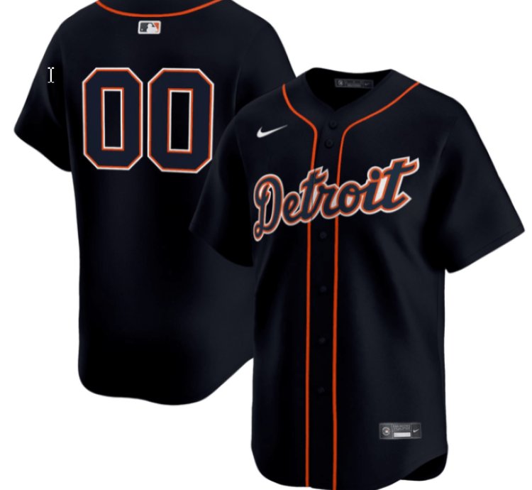 Custom Detroit Tigers Jersey Name And Number Navy All Stitched