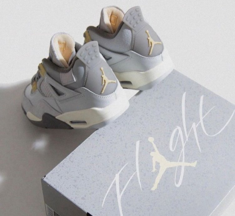 Nike Air Jordan 4 Craft Photon Dust Basketball Sneakers Semi Ua