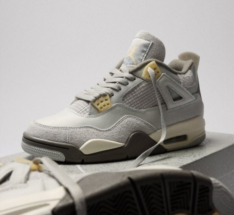 Nike Air Jordan 4 Craft Photon Dust Basketball Sneakers Semi Ua