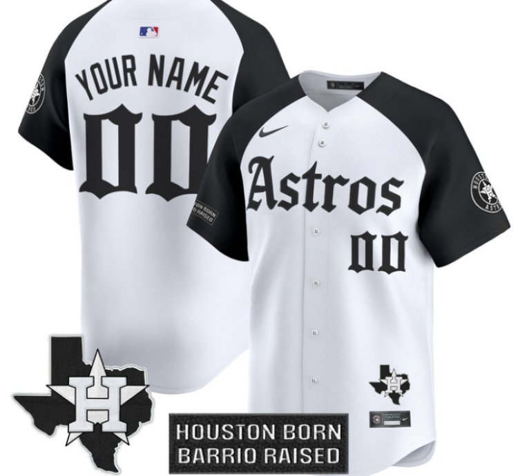 Custom Houston Astros Jersey Gothic Edition Vapor Premier Limited Stitched Alternate