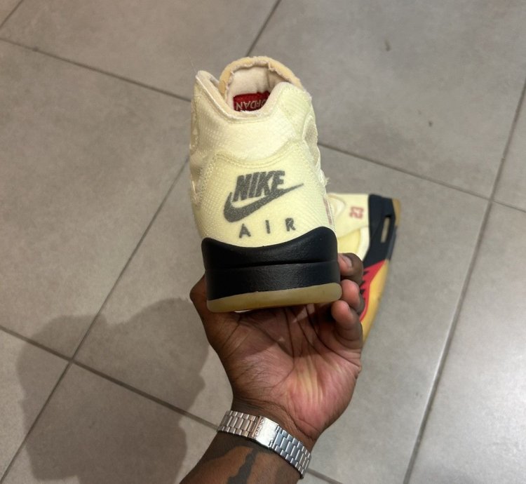 Off White Sail Jordan 5