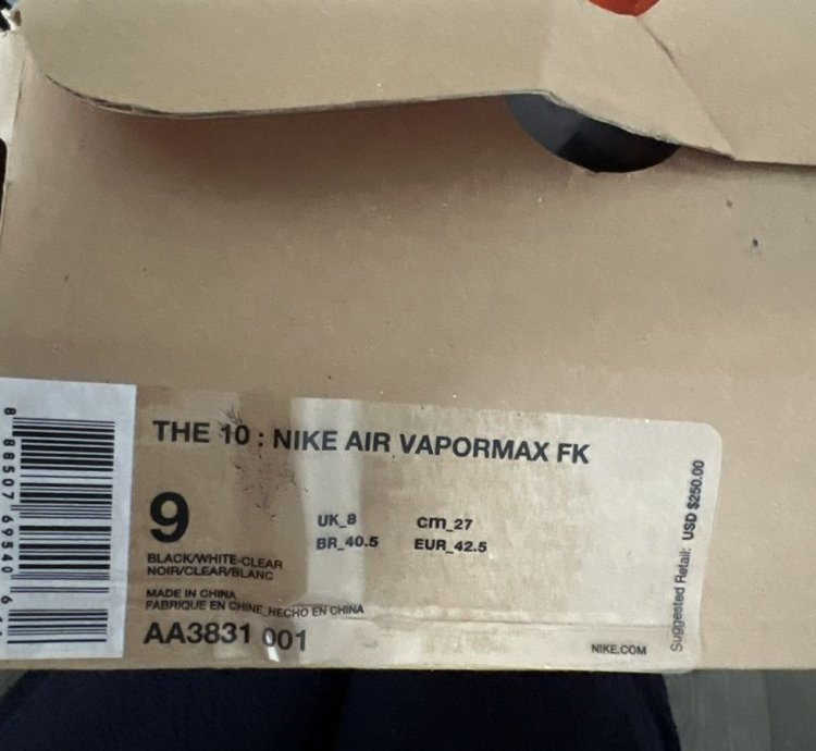 Off White Vapor Max Og