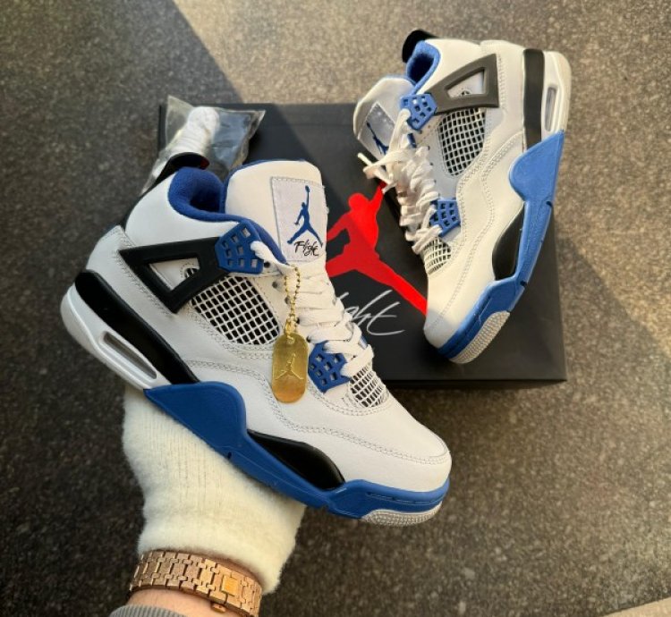 Nike Air Jordan 4 Motorsports Basketball Sneakers Semi Ua