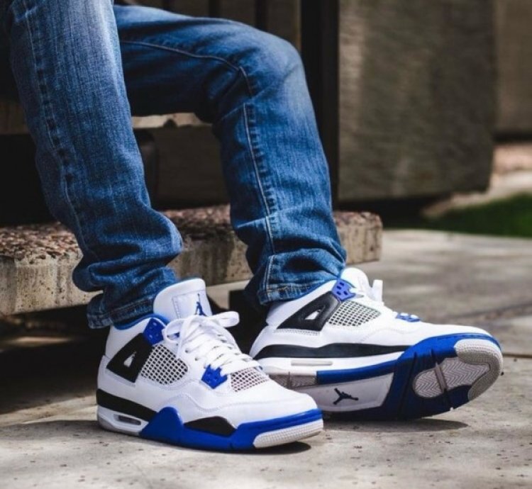 Nike Air Jordan 4 Motorsports Basketball Sneakers Semi Ua