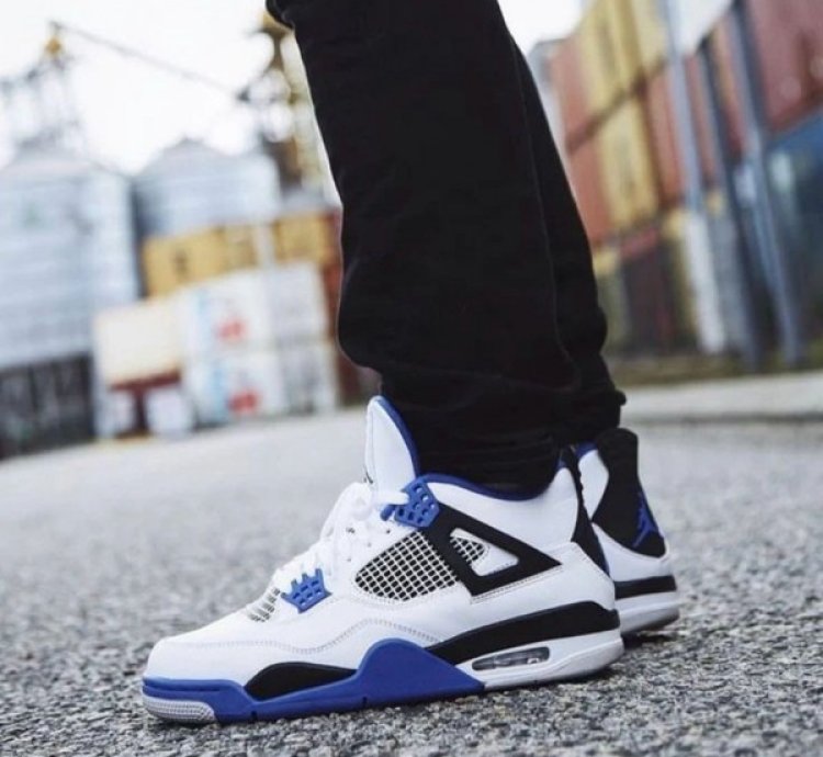 Nike Air Jordan 4 Motorsports Basketball Sneakers Semi Ua