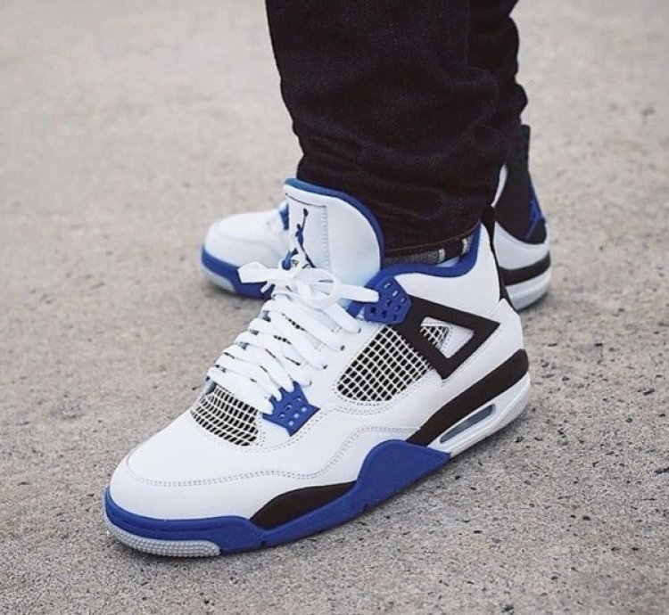 Nike Air Jordan 4 Motorsports Basketball Sneakers Semi Ua