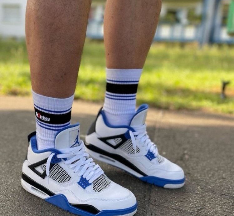 Nike Air Jordan 4 Motorsports Basketball Sneakers Semi Ua