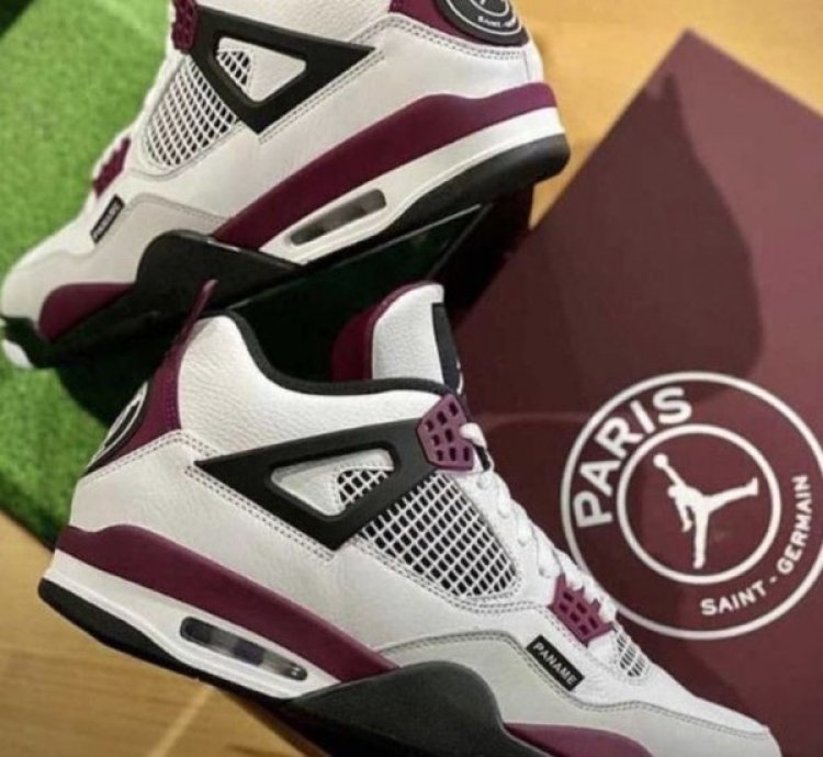Nike Air Jordan 4 Psg Basketball Sneakers Semi Ua