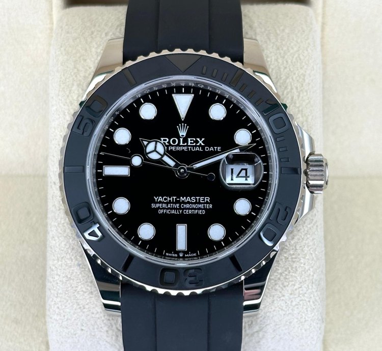 Rolex Yacht-master 42 New 2025 Rolex Yacht-master 42mm 226659 White Gold Oysterflex Black Dial